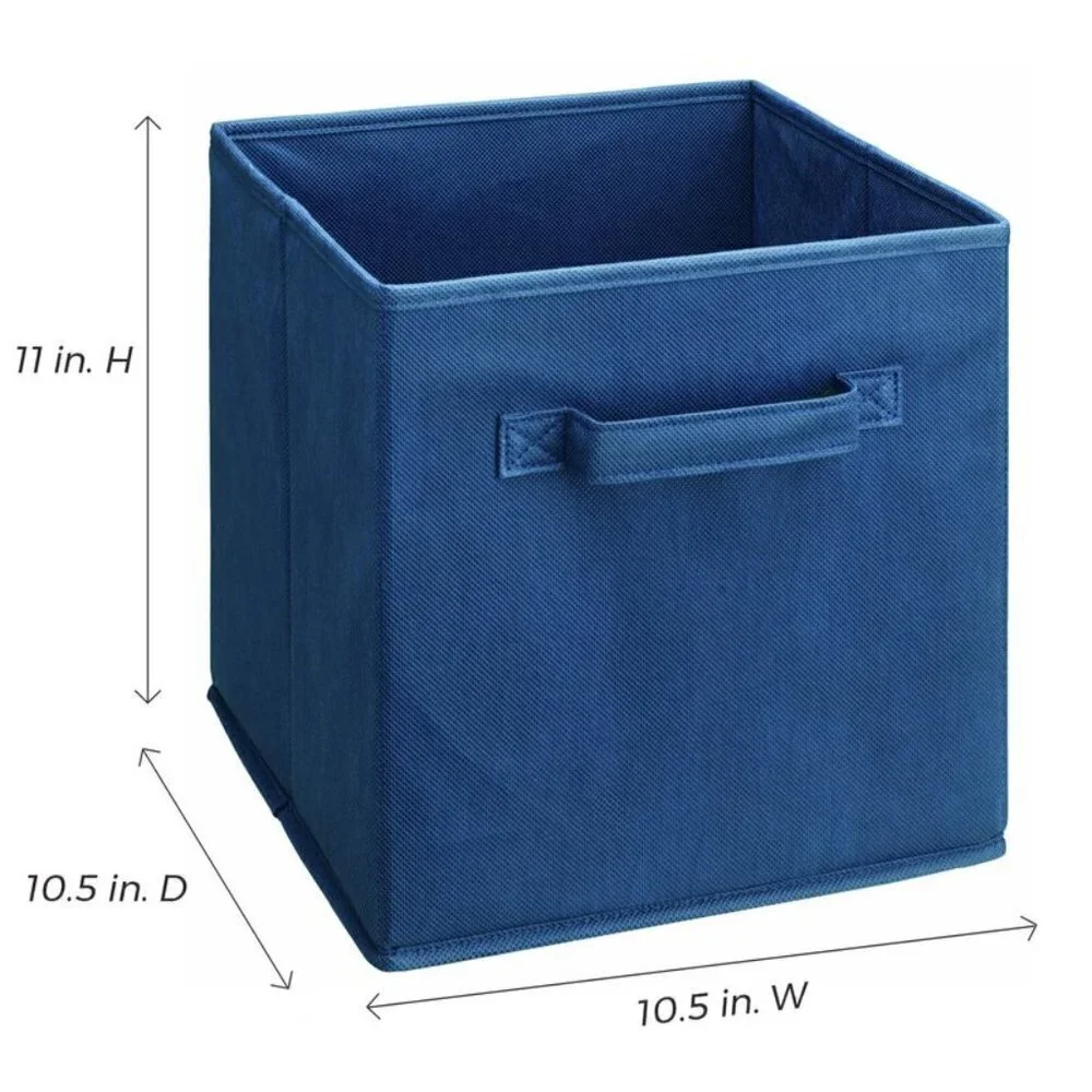 🌺 Cubeicals Closetmaid Navy Blue Fabric Drawer 2 Count